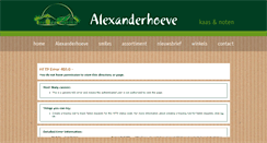 Desktop Screenshot of alexanderhoevekaas.nl